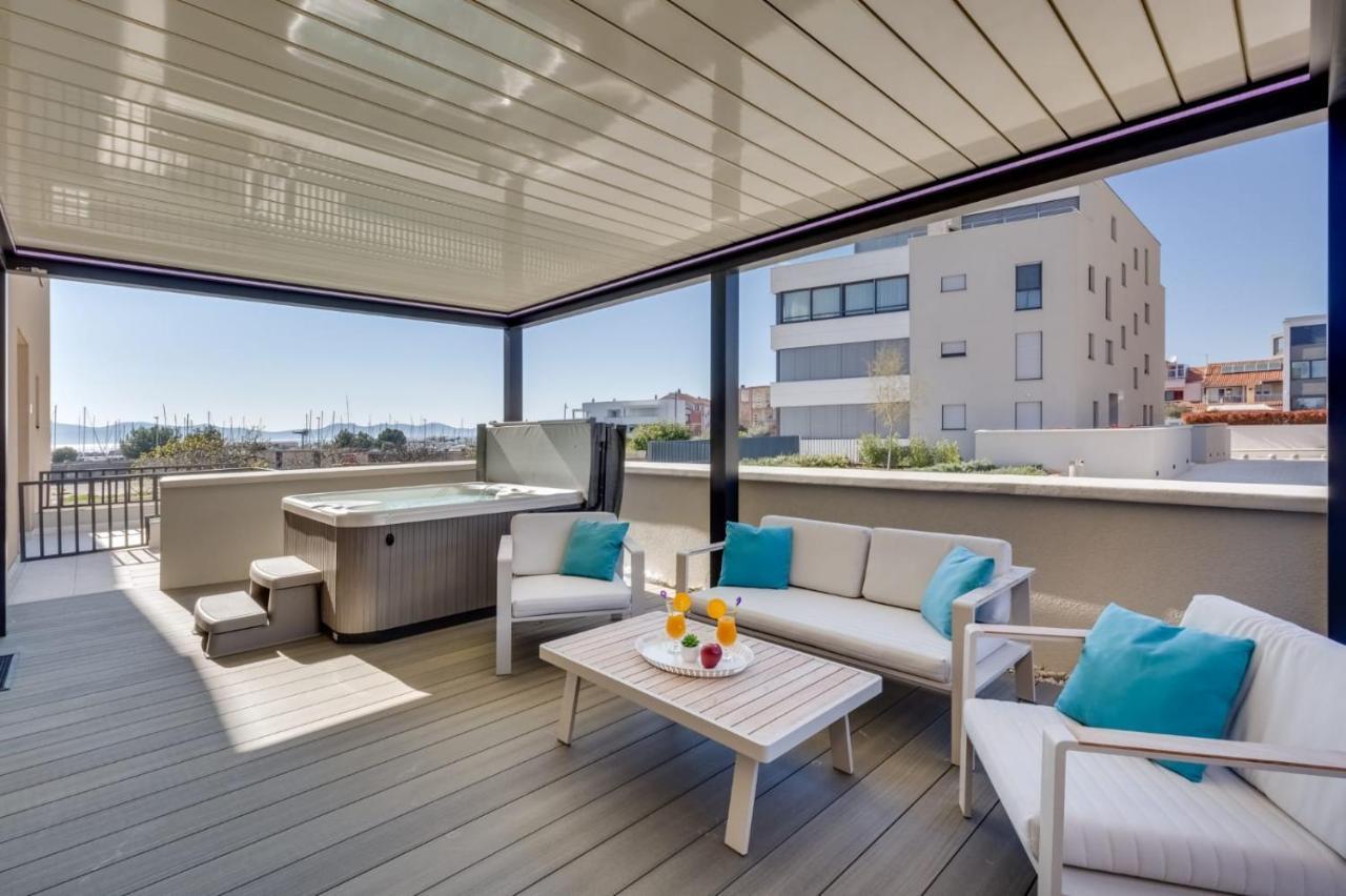 Shell Luxury Residences With Pool And Whirlpool Zadar Exterior foto